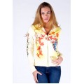 Ed Hardy Hoodies Butterfly Skull Sand For Women