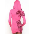Ed Hardy Hoodies Classic Tiger Pink For Women