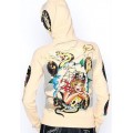 Ed Hardy Hoodies Female Pirate Ivory For Women