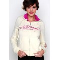 Ed Hardy Hoodies Geisha White For Women