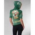 Ed Hardy Hoodies Love Dies Hard Green For Women