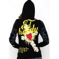 Ed Hardy Hoodies Love Kill Slowly Cross For Women