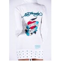 Ed Hardy Long Hoodies True Love White For Women