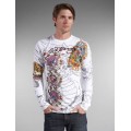 Buy Men Ed Hardy Tatoos Long Sleeve CA White