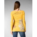 Cheap Ed Hardy Long Sleeve Womens Clothes Yellow