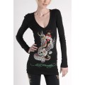 Discount Ed Hardy Long Sleeve For Women Clothing Black