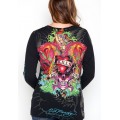 Ed Hardy Long Sleeve Black For Women Clothing Store