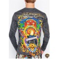 Ed Hardy Long Sleeve Blend Grey For Men