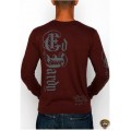 Ed Hardy Long Sleeve Love Kill Slowly Brown For Men