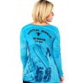 Long Sleeve Ed Hardy Christian Audigier For Women Blue