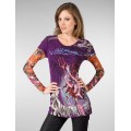 Womens Don Ed Hardy Long Sleeve Purple For Sale