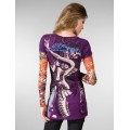 Womens Don Ed Hardy Long Sleeve Purple For Sale