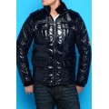 Light Black Ed Hardy Factory Outlet Mens Padded Outwear