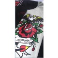 Plus Size Mens Ed Hardy Padded Outwear Tiger Black White