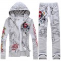 ED Hardy Long Suits Diamond Love Kill Slowly Grey For Women