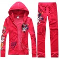 ED Hardy Long Suits Diamond Love Kill Slowly Red For Women
