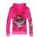 ED Hardy Long Suits Diamond Love Kill Slowly Rose Red For Women