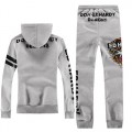 ED Hardy Mens Grey Suits Classic Tiger Diamond Online Outlet