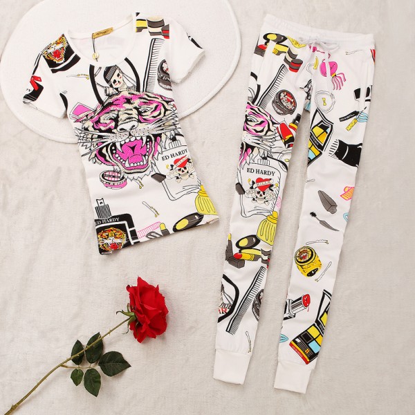 ED Hardy Womens Short Suits Accessories In White