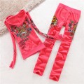 ED Hardy Womens Long Suits Dagger Wing Tiger In Rose Red