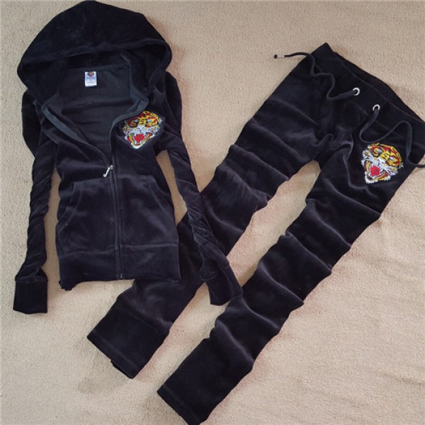 ED Hardy Womens Long Suits Tiger Logo In Black
