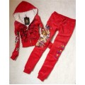 ED Hardy Womens Thick Long Suits Tiger Blend In Red