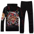 Ed Hardy Mens Suits Black Love Kill Slowly Tiger For Cheap