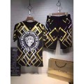 Ed Hardy Mens Suits Short diamond Tiger In Gold Black
