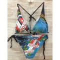 Ed Hardy Womens Swimsuit Bikini Death Before Dishonor Sales