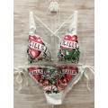 Ed Hardy Womens Swimsuit Bikini Love Kill Slowly Clearance