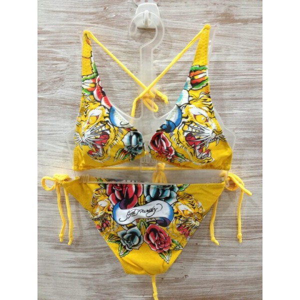 Ed Hardy Womens Swimsuit Bikini Rose Tiger Store UK