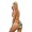 Ed Hardy Womens Swimsuit Bikini Rose White Sangria