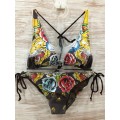 Womens Ed Hardy Swimsuit Bikini Rose Tiger For Sale