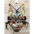 Womens Ed Hardy Swimsuit Bikini Rose Tiger For Sale