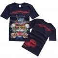 Ed Hardy T Shirts Dragon Tiger Purple Blue For Men