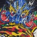 Ed Hardy T Shirts Dragon Tiger Purple Blue For Men