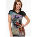 Ed Hardy T Shirts Phoenix Black For Women