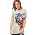 Ed Hardy T Shirts Phoenix Yellow For Women