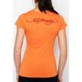 Ed Hardy T Shirts Tiger Logo Orange For Women