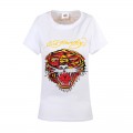 Ed Hardy T Shirts Tiger Logo White For Women