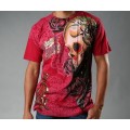 Mens T Shirts Ed Hardy Tattoo Design Red CA