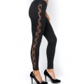 Ed Hardy Tight Pants Lace Black For Women