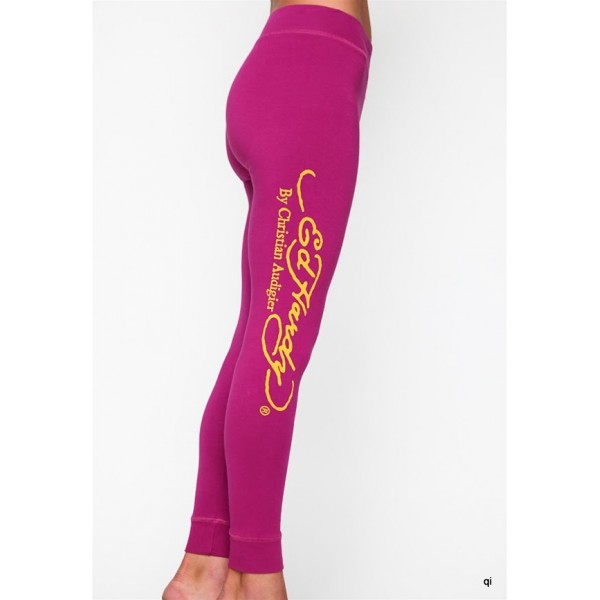 Ed Hardy Tight Pants Love Rose Red For Women