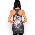 Clothing Ed Hardy Womens Dresses Shark Black